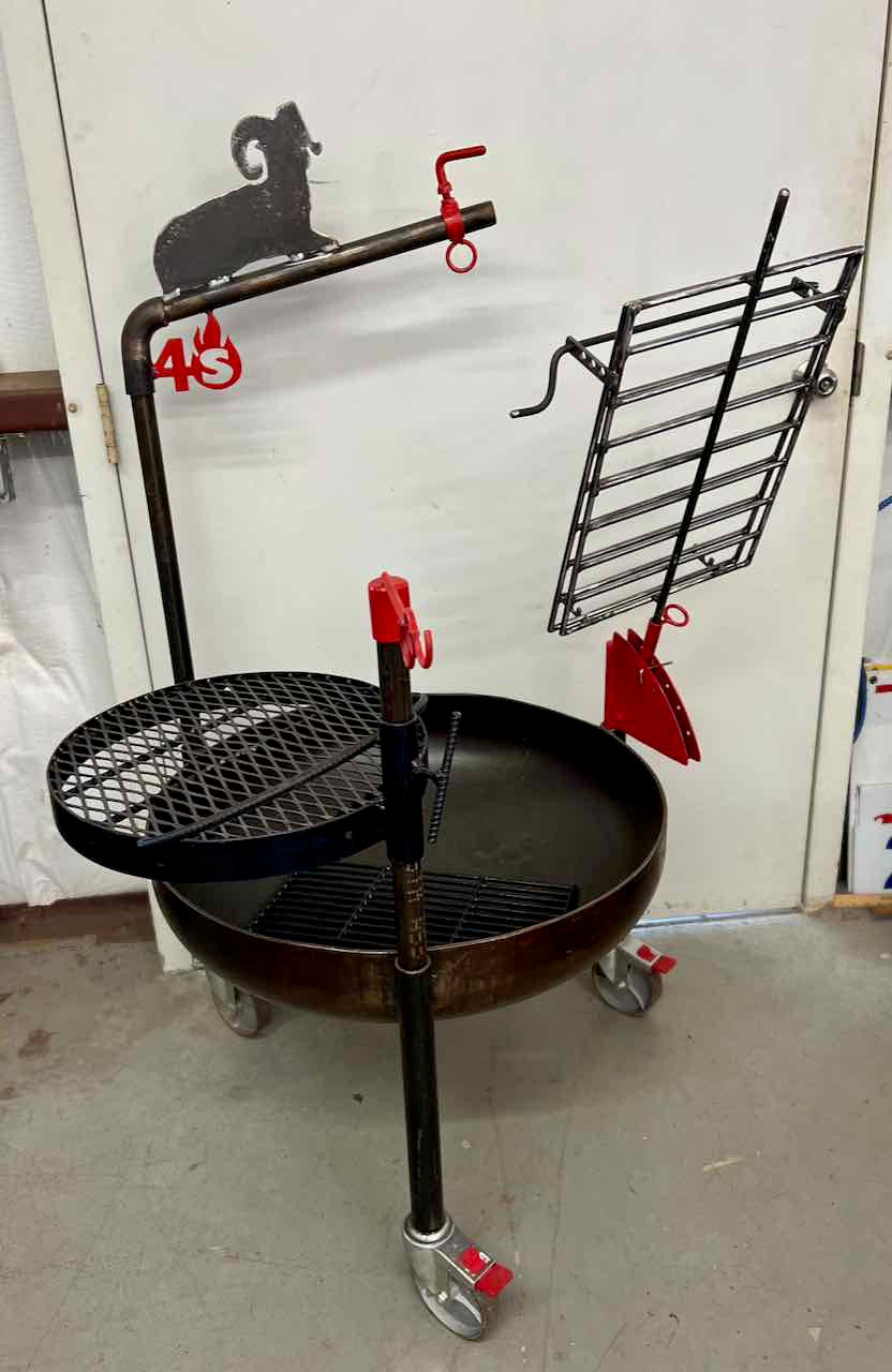 The Black Gap live fire pit and cooker